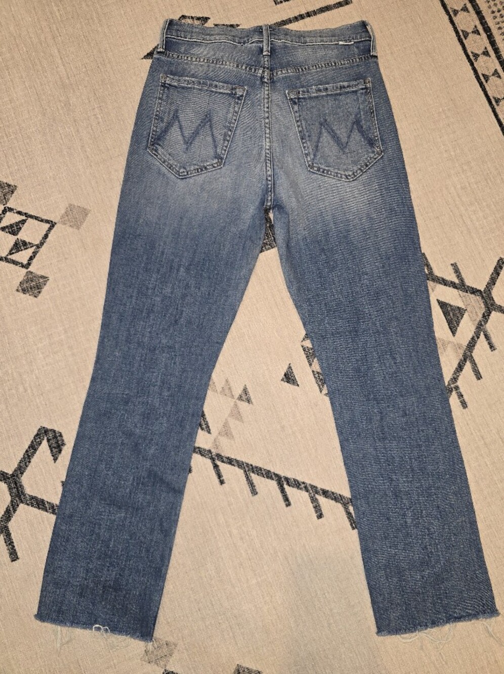 MOTHER Denim "The Pixie Dazzler Ankle Fray" Jeans GUC 26 Popism Raw Hem Revolve - Picture 3 of 16